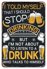 FUNNY BEER WHISKEY DRINKING MEME Magnet, Decal, Poster, Glossy Metal Sign picture