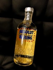 Keith Haring Original Vodka Bottle Collectible picture