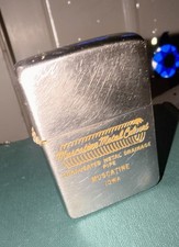 Vintage 1953 1954 Zippo Lighter Muscatine Metal Culvert Iowa Advertising Pat 251 picture
