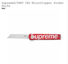 Supreme CRKT CEO Microflipper Pocket Knife Red EDC New York  picture