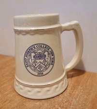 SAINT JOSEPH'S COLLEGE NEW YORK  1916   Gold Trim Ceramic Display Stein  SUFFOLK picture
