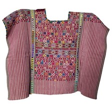 Vintage Antique Handwoven Colotenango Huipil – Guatemalan Mayan Textile picture
