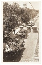 real photo Grass Valley CA - July 4 1917 car automobile parade antique pc RPPC picture