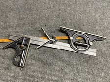 Vintage Goodell Pratt 12” Combination Square Protractor Head Center Finder USA picture