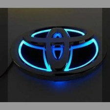 Toyota 5D Blue LED Light-Up Emblem 140x95mm Waterproof Replacement New Unused picture