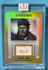 # 1 Card Charles Lindbergh 2025 Revelation Authentic History Relic Card 01/10 picture