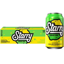 Starry Lemon Lime Soda Pop, 12 fl oz, 12 Pack Cans picture