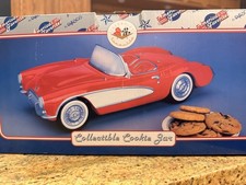 Enesco America's Favorites Chevrolet Corvette Car Cookie Jar w/ Lid Red picture