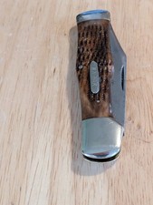 Rare Early Ka-Bar Large Coke Bottle Hunter Knife. Union Stamp. Nice Knife picture