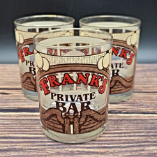 Houze Frank's Private Bar Cocktail Glasses Set 3pc picture