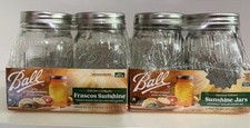 BALL HTF Keepsake Series Limited Edition Sunshine Mason Canning PINT Jars TWO picture
