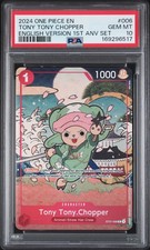 2024 ONE PIECE ENGLISH VERSION 1ST ANNIVERSARY SET #006 TONY TONY CHOPPER PSA 10 picture
