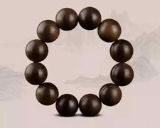 20mm*12 Brunei Natural Agarwood Bracelets Mala Meditation Agarwood Prayer Beads picture