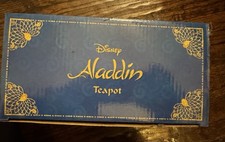Disney Aladdin Collectible Set – Gold Teapot, Pin & Cards picture