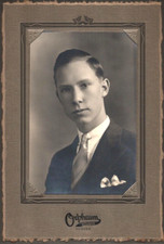 1900s HANDSOME YOUNG MAN antique 4.5x6.5 cabinet card photograph DENVER COLORADO picture