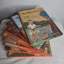 Vintage My Bible Friends Series Hard Back Books 1-10 Missing 9 picture