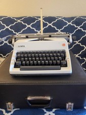 Vintage Olympia International Typewriter West Germany w/ Case Tested Working picture