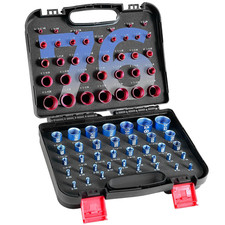 76Pc Thread Checker, 37Standard/39Metric Nut and Bolt Thread Checker Kit picture