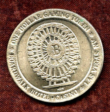 1, $1.00 Slot Token.  Boardwalk Casino.  Las Vegas, NV. 1994 picture