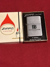 Zippo 1970’s-1975’s NIB Lighter First National Bank Of Nevada picture