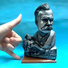 FRIEDRICH NIETZSCHE Silver BUST SCULPTURE 8