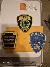 Lot: 3-Police Patches (Fairfield CT, PA State Constable, Rockford IL) picture