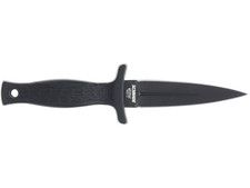 SCHRADE NEEDLE Fixed Blade Knife AUS-8 Double Edged Full Tang Black W/Sheath - - picture
