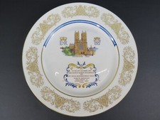 Vtg Westminster Abbey Aynsley Plate 1947-1972 Anniversary Queen Elizabeth II picture