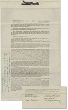 James M Cain ORIGINAL BOOK CONTRACT FOR OUR GOVERNMENT SIGNED BY JAMES M #59083 picture