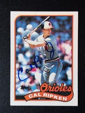 1989 Topps Baseball C. Ripken Jr. Signed Card In Person HOF Baltimore Orioles picture