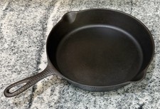 Lodge Hammered Skillet Cast Iron #8 Rare Single Notch  picture