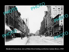 Hartford Connecticut The Main Street & Stores c1920 Old Large Historic Photo picture