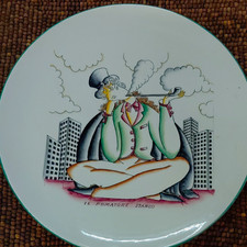 Rate Gio Ponti S.C. Richard Ceramic Collector Art Fumatore Stanco Italy picture
