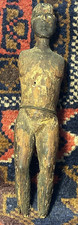 Ancient Egyptian Hand Carved Wooden Funerary Tomb Artifact White Eyes COOL picture