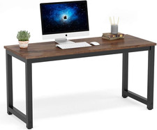 Computer Desk, 55 Inch Large Office Desk Computer Table Study Writing Desk Works picture