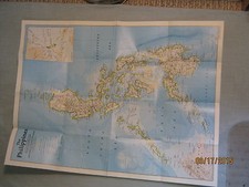 THE HISTORY OF THE PHILIPPINES MAP July 1986 National Geographic picture