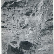 c1950s Hungry Horse, MT Power Plant Dam Construction 4