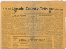 1935 Lincoln County Tribune North Platte Nebraska 50th Anniversary Newspaper picture
