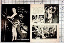 1930s Jane Withers Hollywood Birthday Party Magazine Pages Gordon's Gin picture
