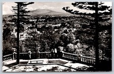 Vintage Mexico City Postcard RPPC Real Photo Scenic View of Popocatépetl picture
