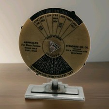 Rare Vintage 1936–1940 Standard Oil Co. Mechanical Desk Calendar picture
