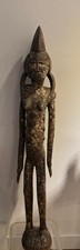 Large hand crafted Vintage African Carved Wood Sculpture 53' picture