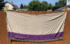 National Church Goods Supply Company 1954 Vtg Purple & Gold Altar Cloth picture