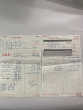Two Vintage Gayfers Receipts 1977 picture