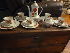 Vintage WINTERLING MARKTLEUTHEN Serving Set For 5. Excellent Condition Poppy picture