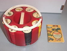 1960'S JELL-O CARS IN HOLDER WITH HANDLE & BOOKLET COMPLETE SET 1-200 picture