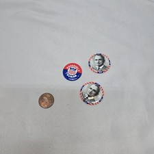 1948 HARRY TRUMAN President campaign pin pinback button political Lot Of 3 Pins picture