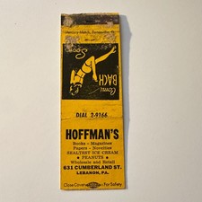 Hoffman's Books Wholesale & Retail Lebanon PA Vintage Matchbook Cover 5MB130-6 picture