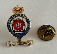 Vintage Royal Yacht  H.M.Y. Britannia Pin Badge. picture
