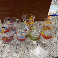 7 Vintage McDonalds Garfield Mugs dated 1978 by Jim Davis. Excellent Condition picture